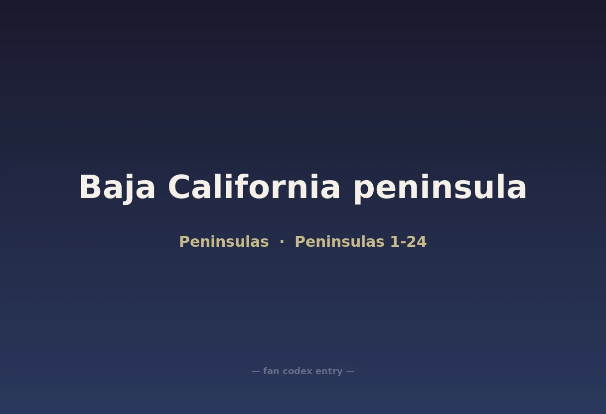 Baja California peninsula