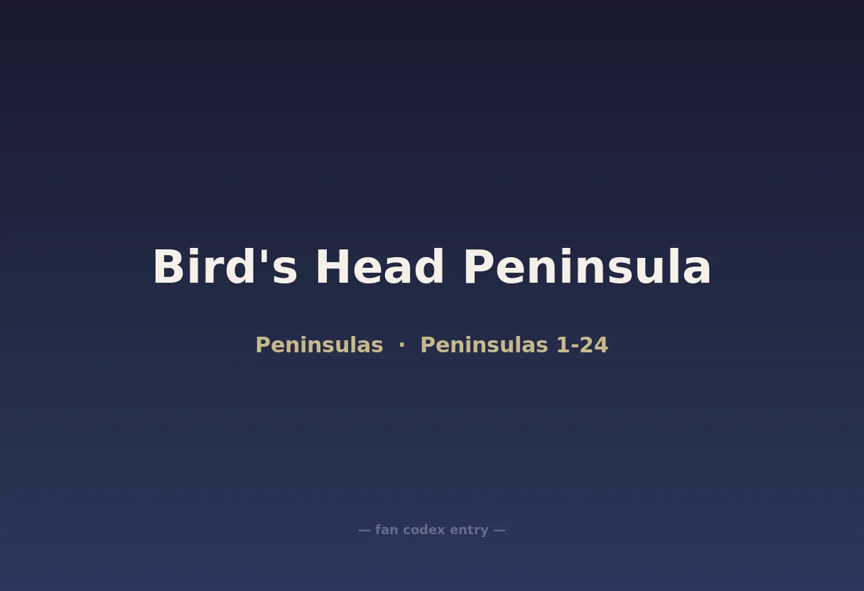Bird's Head Peninsula