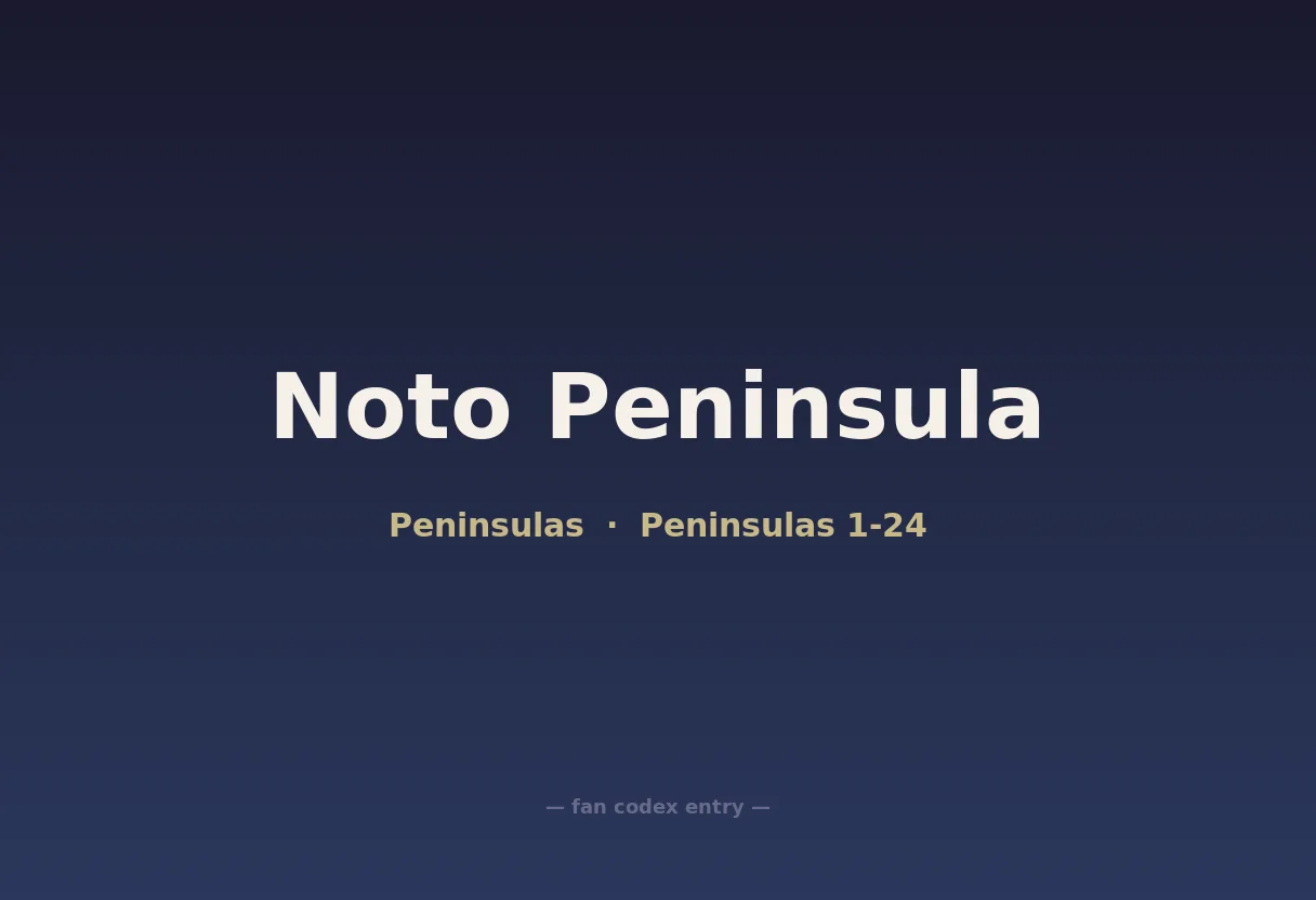 Noto Peninsula