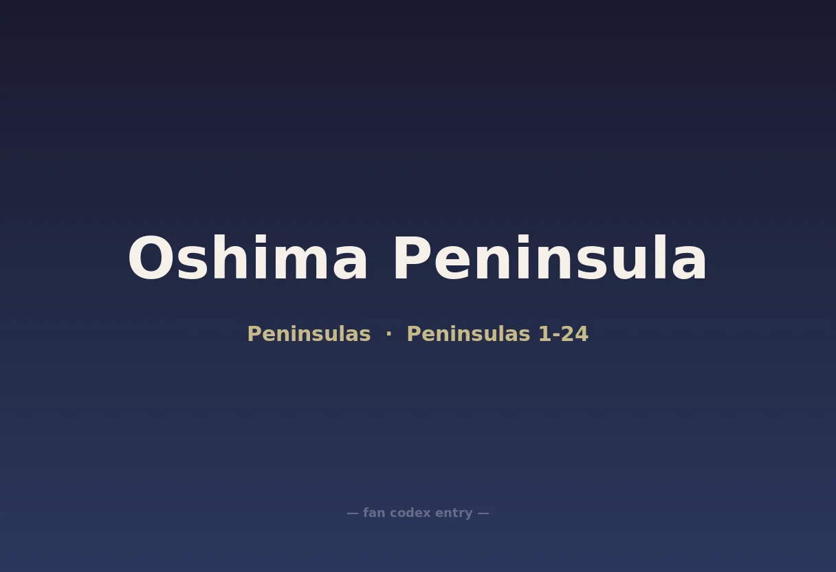 Oshima Peninsula
