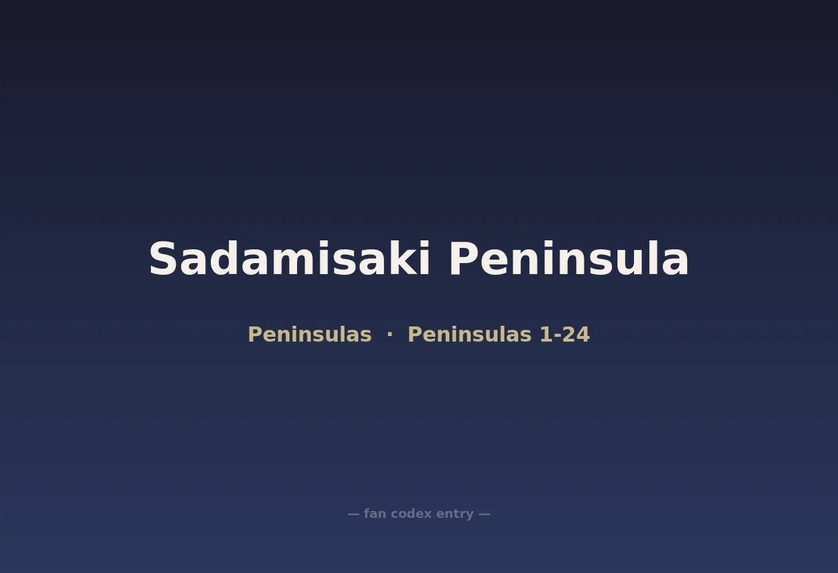 Sadamisaki Peninsula